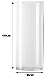 Plastic vase Cylinder